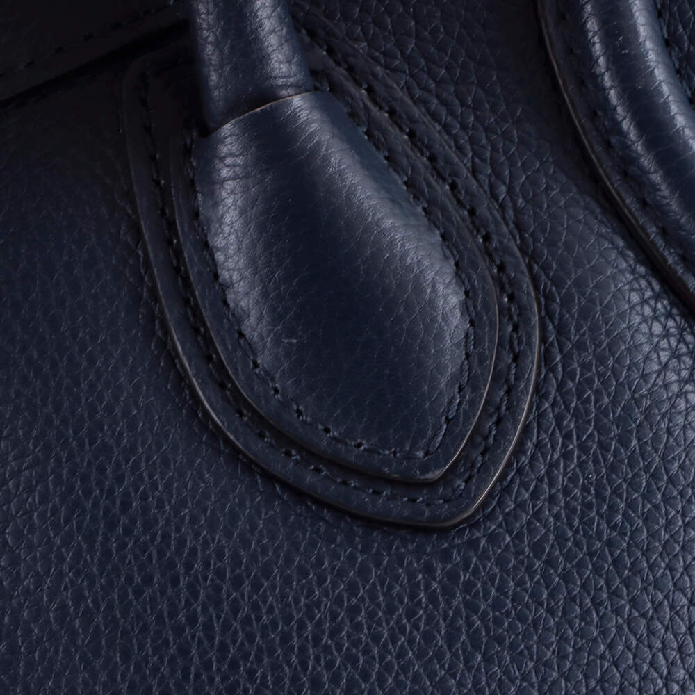 Celine Luggage Bag Grainy Leather Micro #248588C13B - Picture 7 of 8